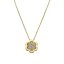 Gargantilla oro 18k flor con circonitas